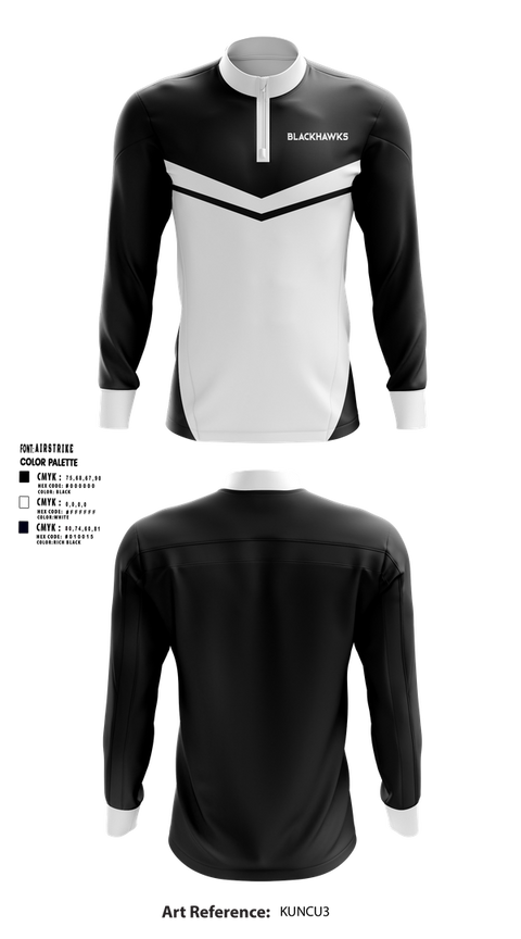 Quarter Zip Jacket, Blackhawks, , Teamtime, Team time, sublimation, custom sports apparel, team uniforms, spirit wear, spiritwear, sports uniforms, custom shirts, team store, custom team store, fundraiser sports, apparel fundraiser