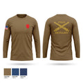 A Battery 1-108th Field Artillery Long Sleeve Performance Shirt - 1