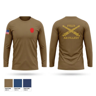 Long Sleeve Performance Shirt, A Battery 1-108th Field Artillery, Army, Teamtime, Team time, sublimation, custom sports apparel, team uniforms, spirit wear, spiritwear, sports uniforms, custom shirts, team store, custom team store, fundraiser sports, apparel fundraiser