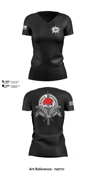Womens Short Sleeve Vneck Shirt, Joint Medical Unit, Army, Teamtime, Team time, sublimation, custom sports apparel, team uniforms, spirit wear, spiritwear, sports uniforms, custom shirts, team store, custom team store, fundraiser sports, apparel fundraiser