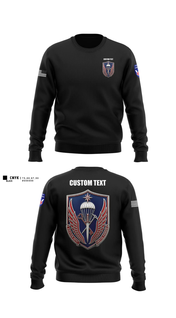 Crew Neck Sweatshirt, 11th ADSB, Army, Teamtime, Team time, sublimation, custom sports apparel, team uniforms, spirit wear, spiritwear, sports uniforms, custom shirts, team store, custom team store, fundraiser sports, apparel fundraiser
