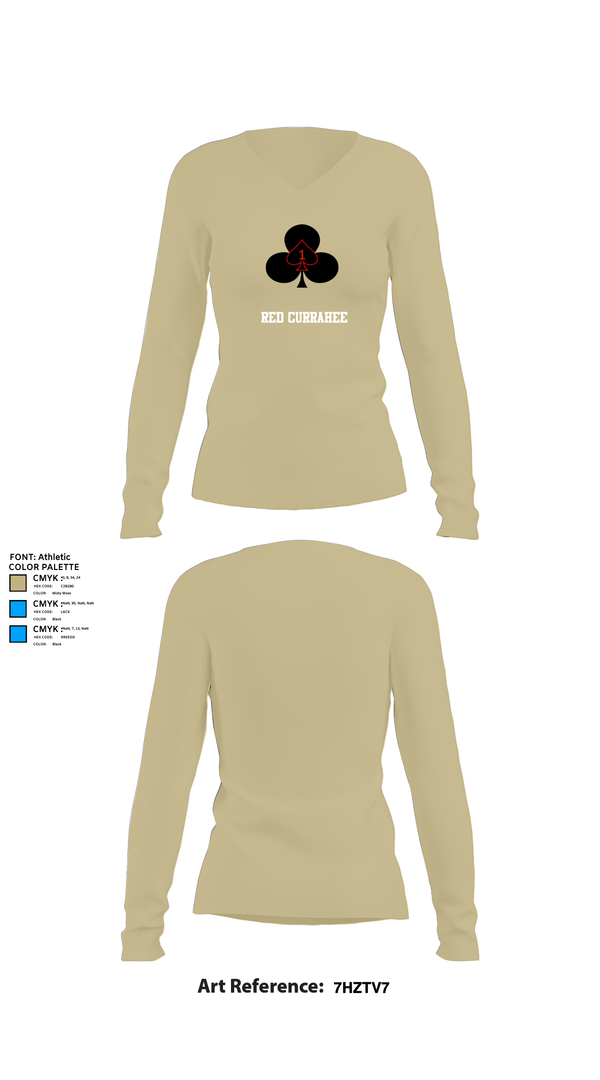 Womens Long Sleeve Vneck Shirt, Red currahee, Army, Teamtime, Team time, sublimation, custom sports apparel, team uniforms, spirit wear, spiritwear, sports uniforms, custom shirts, team store, custom team store, fundraiser sports, apparel fundraiser