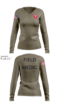 Snake creek medic corp Women's Long Sleeve V-neck Shirt - 21