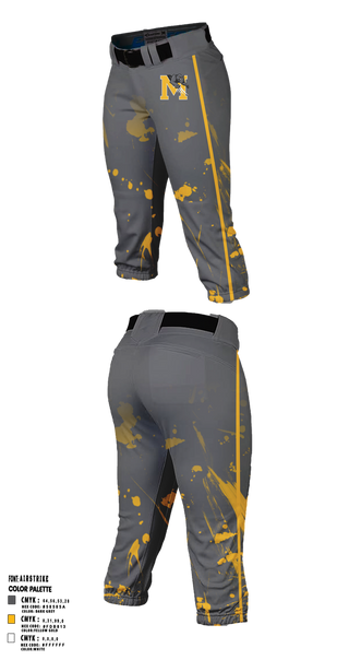 Softball Pants, Maryvale, Softball, Teamtime, Team time, sublimation, custom sports apparel, team uniforms, spirit wear, spiritwear, sports uniforms, custom shirts, team store, custom team store, fundraiser sports, apparel fundraiser