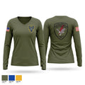 Greenburgh Police Department SWAT Women's Long Sleeve V-neck Shirt - 1