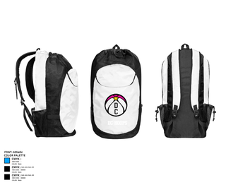 Gear Bag, DC Hoops, Women's Basketball, Teamtime, Team time, sublimation, custom sports apparel, team uniforms, spirit wear, spiritwear, sports uniforms, custom shirts, team store, custom team store, fundraiser sports, apparel fundraiser
