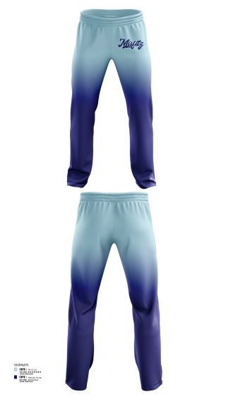 Sweatpants, Misfitz, Softball, Teamtime, Team time, sublimation, custom sports apparel, team uniforms, spirit wear, spiritwear, sports uniforms, custom shirts, team store, custom team store, fundraiser sports, apparel fundraiser