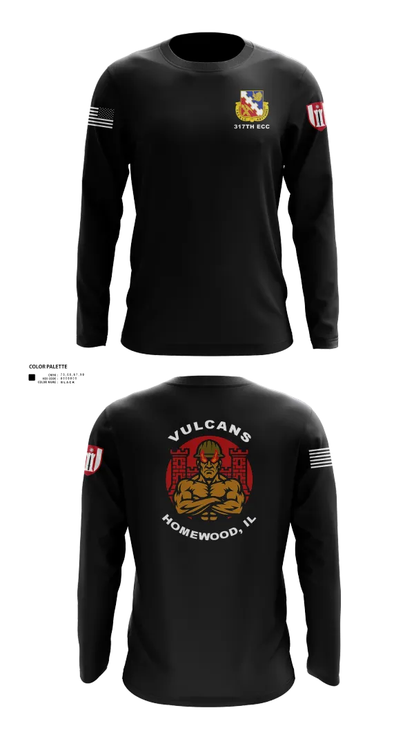 Long Sleeve Performance Shirt, 317th ECC, Army, Teamtime, Team time, sublimation, custom sports apparel, team uniforms, spirit wear, spiritwear, sports uniforms, custom shirts, team store, custom team store, fundraiser sports, apparel fundraiser