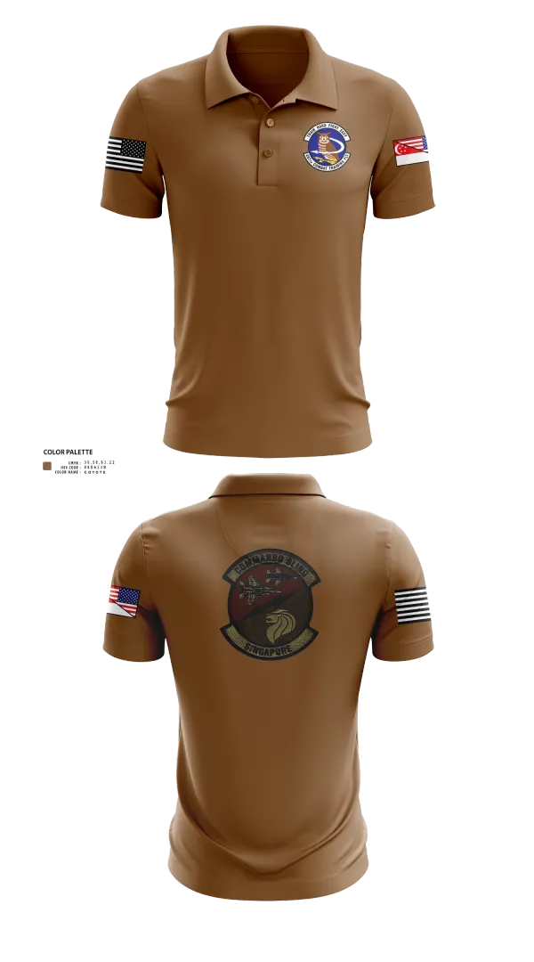 Short Sleeve Performance Polo, 497 COMBAT TRAINING FLIGHT, Air Force, Teamtime, Team time, sublimation, custom sports apparel, team uniforms, spirit wear, spiritwear, sports uniforms, custom shirts, team store, custom team store, fundraiser sports, apparel fundraiser