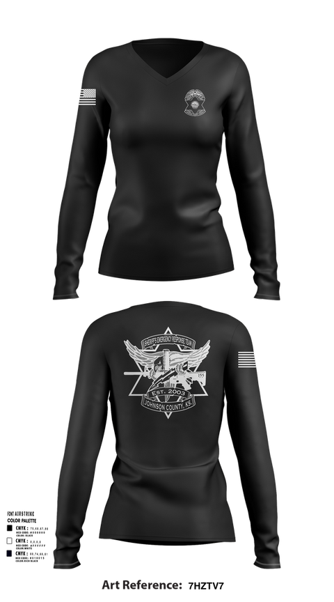 Womens Long Sleeve Vneck Shirt, sert, , Teamtime, Team time, sublimation, custom sports apparel, team uniforms, spirit wear, spiritwear, sports uniforms, custom shirts, team store, custom team store, fundraiser sports, apparel fundraiser