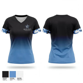 Womens Short Sleeve Vneck Shirt, Galaxy Elite, Softball, Teamtime, Team time, sublimation, custom sports apparel, team uniforms, spirit wear, spiritwear, sports uniforms, custom shirts, team store, custom team store, fundraiser sports, apparel fundraiser