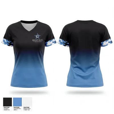 Galaxy Elite 40487926 Women's Short Sleeve V-neck Shirt - 1