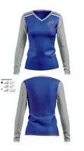Lysander Lightning Women's Long Sleeve V-neck Shirt - 21