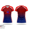 Gladwin Gladiators 9463643 Women's Short Sleeve V-neck Shirt - 4