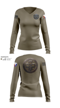 Army medical logistics command Women's Long Sleeve V-neck Shirt - 21