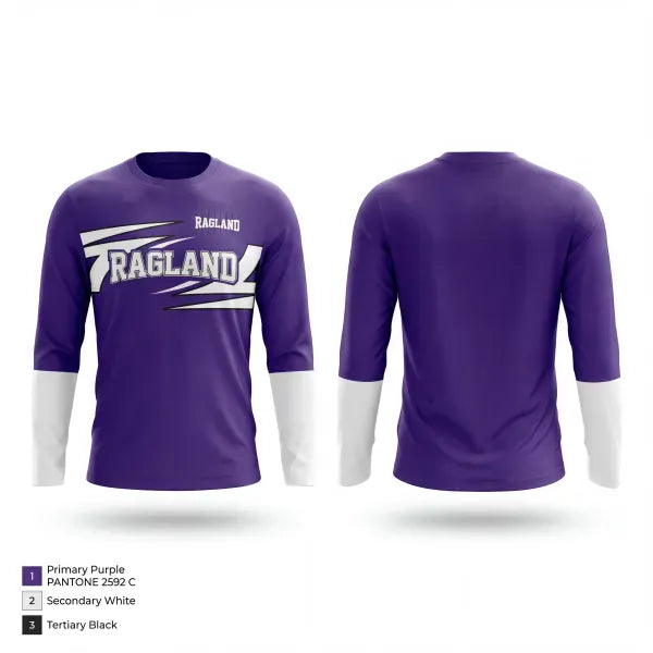 Long Sleeve Performance Shirt, Ragland 12u, Baseball, Teamtime, Team time, sublimation, custom sports apparel, team uniforms, spirit wear, spiritwear, sports uniforms, custom shirts, team store, custom team store, fundraiser sports, apparel fundraiser