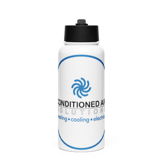 Conditioned Air Solutions 15163093 Stainless Steel Water Bottle with a Straw Lid
