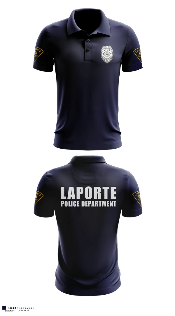 Short Sleeve Performance Polo, City of LaPorte Police Department, Police, Teamtime, Team time, sublimation, custom sports apparel, team uniforms, spirit wear, spiritwear, sports uniforms, custom shirts, team store, custom team store, fundraiser sports, apparel fundraiser