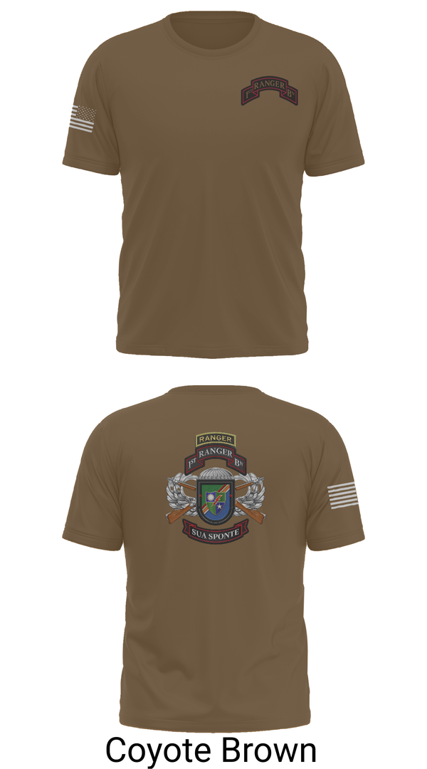 Old School Cotton Feel Shirt, 1/75 Ranger Battalion, Army, Teamtime, Team time, sublimation, custom sports apparel, team uniforms, spirit wear, spiritwear, sports uniforms, custom shirts, team store, custom team store, fundraiser sports, apparel fundraiser