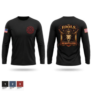 Long Sleeve Performance Shirt, F.O.O.L.S. Of No Man’s Land, Fire Department, Teamtime, Team time, sublimation, custom sports apparel, team uniforms, spirit wear, spiritwear, sports uniforms, custom shirts, team store, custom team store, fundraiser sports, apparel fundraiser