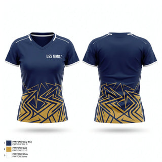 Womens Short Sleeve Vneck Shirt, USS NIMITZ, Men's Soccer, Teamtime, Team time, sublimation, custom sports apparel, team uniforms, spirit wear, spiritwear, sports uniforms, custom shirts, team store, custom team store, fundraiser sports, apparel fundraiser