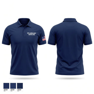 Short Sleeve Performance Polo, B.Y.E. AMBULANCE SERVICE INC., EMS/EMT, Teamtime, Team time, sublimation, custom sports apparel, team uniforms, spirit wear, spiritwear, sports uniforms, custom shirts, team store, custom team store, fundraiser sports, apparel fundraiser