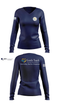 Gentle Touch Women's Long Sleeve V-neck Shirt - 100