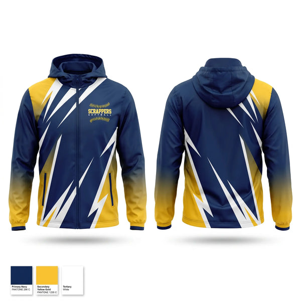 Windbreaker, Scrappers, Softball, Teamtime, Team time, sublimation, custom sports apparel, team uniforms, spirit wear, spiritwear, sports uniforms, custom shirts, team store, custom team store, fundraiser sports, apparel fundraiser