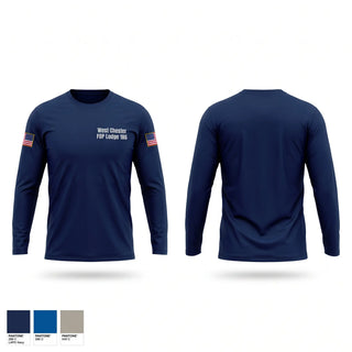 Long Sleeve Performance Shirt, West Chester FOP Lodge 186, Police, Teamtime, Team time, sublimation, custom sports apparel, team uniforms, spirit wear, spiritwear, sports uniforms, custom shirts, team store, custom team store, fundraiser sports, apparel fundraiser
