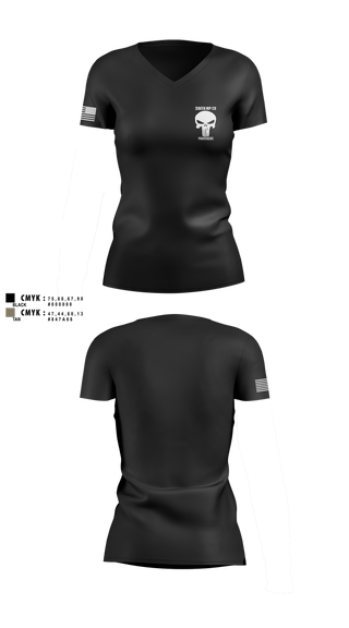 Womens Short Sleeve Vneck Shirt, 330th MP Co, National Guard, Teamtime, Team time, sublimation, custom sports apparel, team uniforms, spirit wear, spiritwear, sports uniforms, custom shirts, team store, custom team store, fundraiser sports, apparel fundraiser