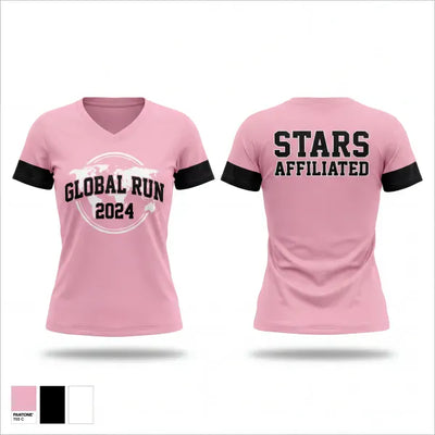 Stars Affiliated 29532954 Women's Short Sleeve V-neck Shirt - 1