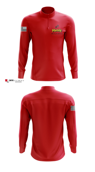 Quarter Zip Jacket, Muvit, , Teamtime, Team time, sublimation, custom sports apparel, team uniforms, spirit wear, spiritwear, sports uniforms, custom shirts, team store, custom team store, fundraiser sports, apparel fundraiser