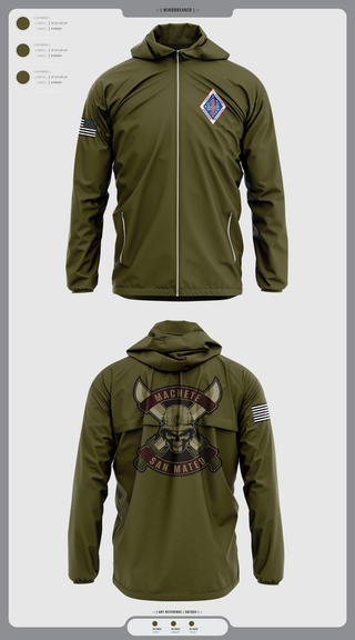 Windbreaker, 1st Combat Engineer Battalion, , Teamtime, Team time, sublimation, custom sports apparel, team uniforms, spirit wear, spiritwear, sports uniforms, custom shirts, team store, custom team store, fundraiser sports, apparel fundraiser