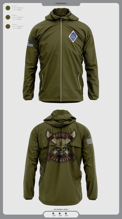 1st Combat Engineer Battalion 65310985 Windbreaker - 1