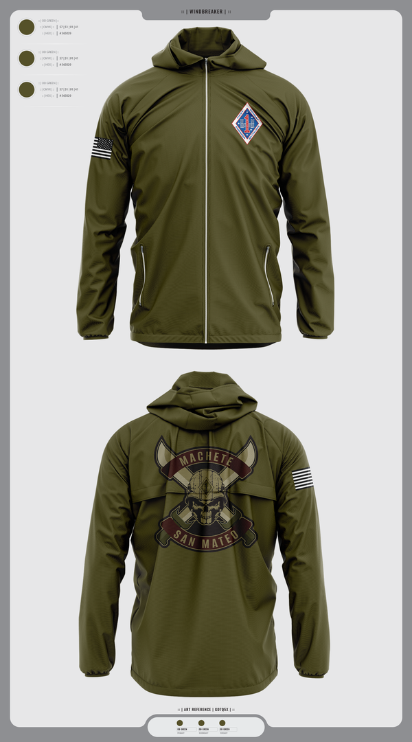 Windbreaker, 1st Combat Engineer Battalion, , Teamtime, Team time, sublimation, custom sports apparel, team uniforms, spirit wear, spiritwear, sports uniforms, custom shirts, team store, custom team store, fundraiser sports, apparel fundraiser