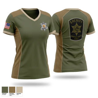 Womens Short Sleeve Vneck Shirt, Crawford County Sheriffs office, Police, Teamtime, Team time, sublimation, custom sports apparel, team uniforms, spirit wear, spiritwear, sports uniforms, custom shirts, team store, custom team store, fundraiser sports, apparel fundraiser