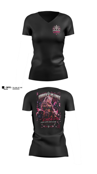 Womens Short Sleeve Vneck Shirt, C.s.nine tails, E-Sports, Teamtime, Team time, sublimation, custom sports apparel, team uniforms, spirit wear, spiritwear, sports uniforms, custom shirts, team store, custom team store, fundraiser sports, apparel fundraiser