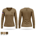 179th AW Women's Long Sleeve V-neck Shirt - 1