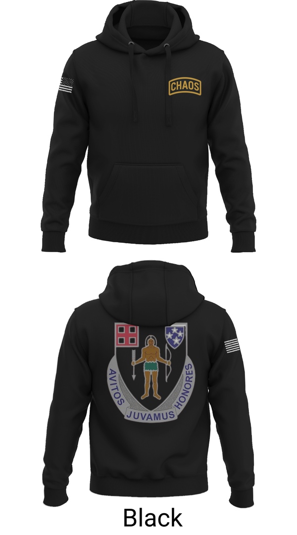 Hoodie, Chaos Company, 1-182 Infantry, , Teamtime, Team time, sublimation, custom sports apparel, team uniforms, spirit wear, spiritwear, sports uniforms, custom shirts, team store, custom team store, fundraiser sports, apparel fundraiser