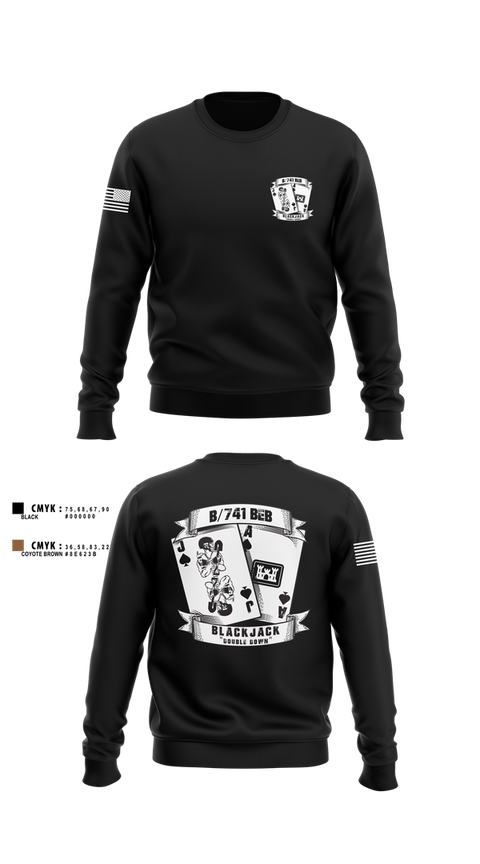 Crew Neck Sweatshirt, B/741BEB, Army, Teamtime, Team time, sublimation, custom sports apparel, team uniforms, spirit wear, spiritwear, sports uniforms, custom shirts, team store, custom team store, fundraiser sports, apparel fundraiser