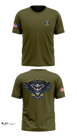 Old School Cotton Feel Shirt, Guardian Resilience Team, Space Force, Teamtime, Team time, sublimation, custom sports apparel, team uniforms, spirit wear, spiritwear, sports uniforms, custom shirts, team store, custom team store, fundraiser sports, apparel fundraiser