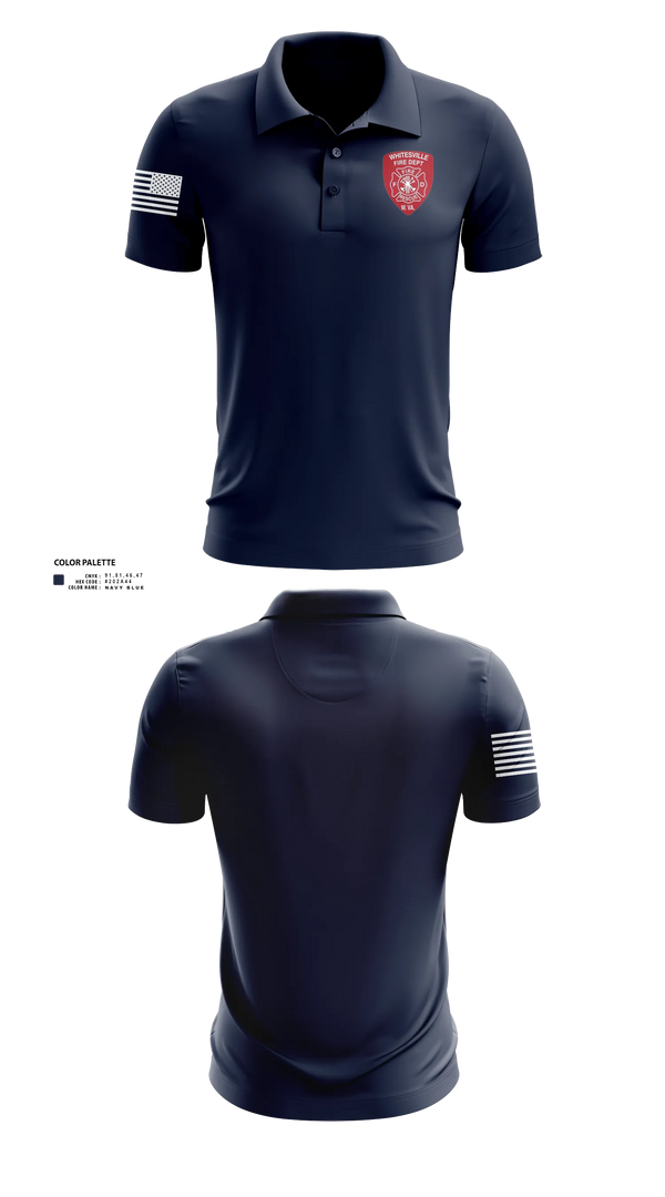 Short Sleeve Performance Polo, Whitesville Fire Department, Fire Department, Teamtime, Team time, sublimation, custom sports apparel, team uniforms, spirit wear, spiritwear, sports uniforms, custom shirts, team store, custom team store, fundraiser sports, apparel fundraiser
