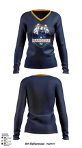 Naches Valley Ranger Basketball Women's Long Sleeve V-neck Shirt - 3