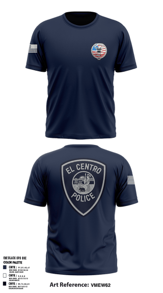 Old School Cotton Feel Shirt, El Centro Police Department SWAT, Police, Teamtime, Team time, sublimation, custom sports apparel, team uniforms, spirit wear, spiritwear, sports uniforms, custom shirts, team store, custom team store, fundraiser sports, apparel fundraiser