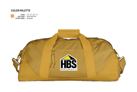 Duffle Bag, HBS Drywall, LLC, , Teamtime, Team time, sublimation, custom sports apparel, team uniforms, spirit wear, spiritwear, sports uniforms, custom shirts, team store, custom team store, fundraiser sports, apparel fundraiser