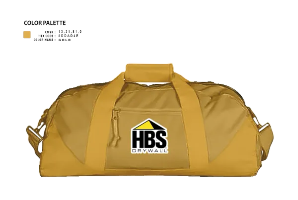 Duffle Bag, HBS Drywall, LLC, , Teamtime, Team time, sublimation, custom sports apparel, team uniforms, spirit wear, spiritwear, sports uniforms, custom shirts, team store, custom team store, fundraiser sports, apparel fundraiser
