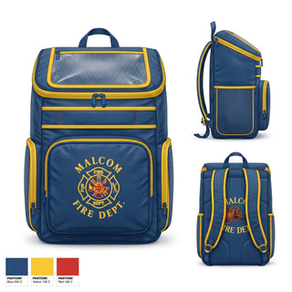 Gear Bag, Malcom Fire, Fire Department, Teamtime, Team time, sublimation, custom sports apparel, team uniforms, spirit wear, spiritwear, sports uniforms, custom shirts, team store, custom team store, fundraiser sports, apparel fundraiser