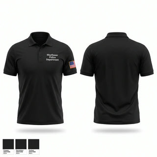 Short Sleeve Performance Polo, Mayflower Police Department, Police, Teamtime, Team time, sublimation, custom sports apparel, team uniforms, spirit wear, spiritwear, sports uniforms, custom shirts, team store, custom team store, fundraiser sports, apparel fundraiser