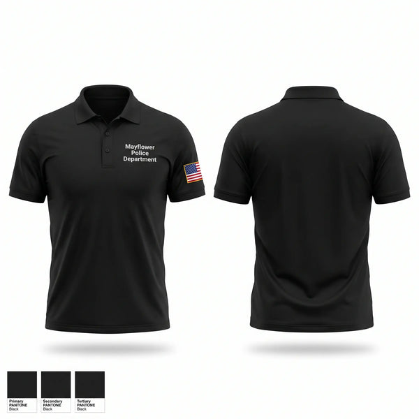 Short Sleeve Performance Polo, Mayflower Police Department, Police, Teamtime, Team time, sublimation, custom sports apparel, team uniforms, spirit wear, spiritwear, sports uniforms, custom shirts, team store, custom team store, fundraiser sports, apparel fundraiser