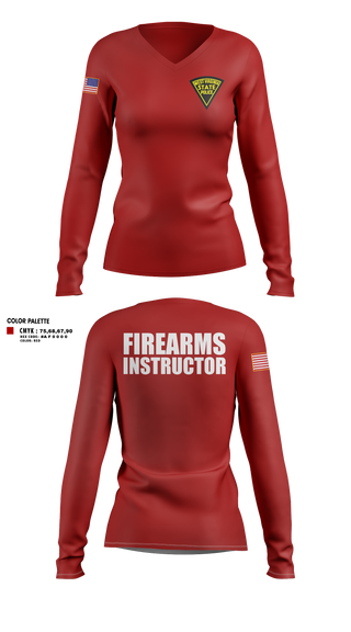 Womens Long Sleeve Vneck Shirt, West Virginia State Police, Police, Teamtime, Team time, sublimation, custom sports apparel, team uniforms, spirit wear, spiritwear, sports uniforms, custom shirts, team store, custom team store, fundraiser sports, apparel fundraiser